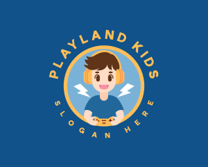 Kid - Kid Gamer Boy logo design
