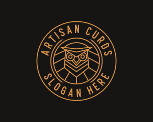 Owl Bird Crest logo design