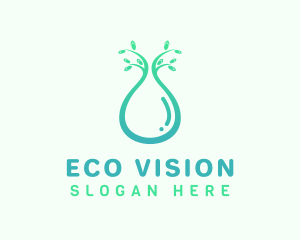 Eco Water Beverage logo design