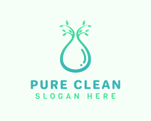 Eco Water Beverage logo design