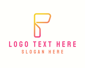 Letter P - Programmer Tech IT Expert logo design