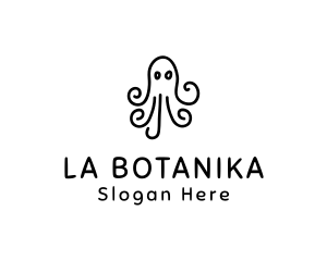 Octopus Sketch Drawing logo design