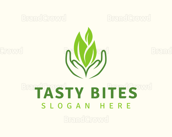 Eco Plant Hands Logo