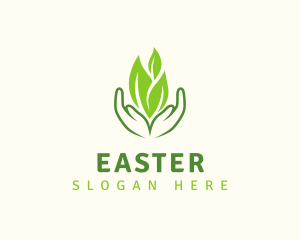 Eco Plant Hands Logo