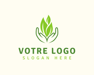 Eco Plant Hands Logo