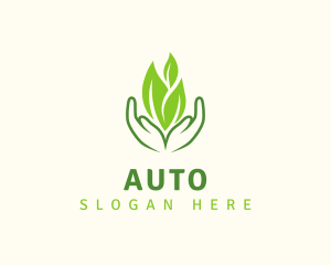 Eco Plant Hands Logo