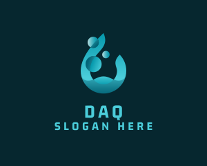 Aqua Water Droplet Logo