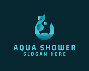 Aqua Water Droplet logo design