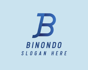 Simple Minimalist Letter JB Company Logo