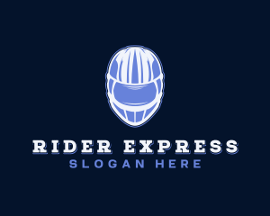 Rider - Motorbike Racing Helmet logo design