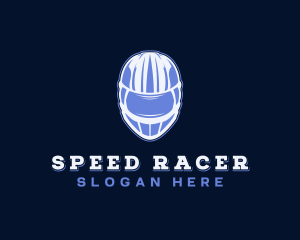 Racing - Motorbike Racing Helmet logo design