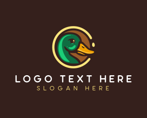 Bird Watching - Wild Farm Duck logo design