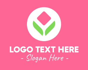 Floral Design - Simple Tulip Flower logo design