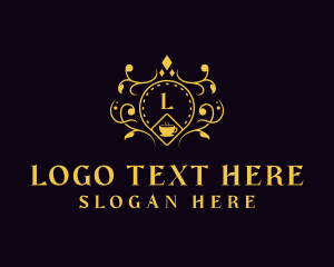 Luxury Cafe Restaurant logo design