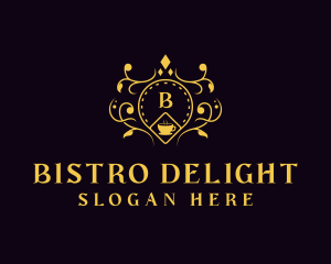 Luxury Cafe Restaurant logo design