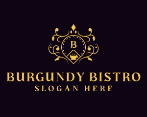 Luxury Cafe Restaurant logo design