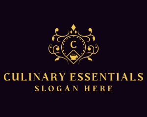 Luxury Cafe Restaurant logo design