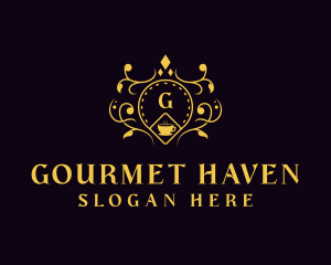 Luxury Cafe Restaurant logo design