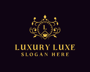 Luxury Cafe Restaurant logo design