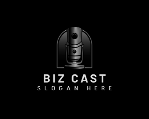 Singer - Mic Music Podcast logo design