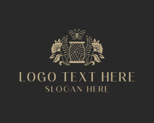 Thread - Floral Sewing Thread logo design