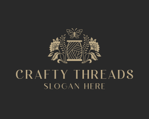 Floral Sewing Thread logo design