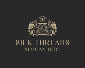 Floral Sewing Thread logo design