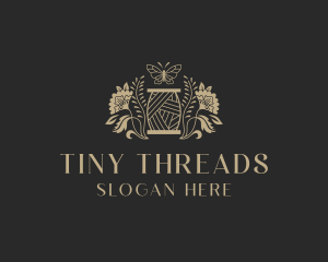 Floral Sewing Thread logo design