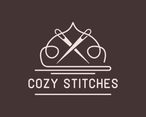 Quilting - Needle Tailoring Fashion Seamstress logo design