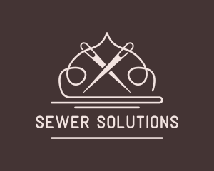 Sewer - Needle Tailoring Fashion Seamstress logo design