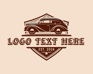 Restoration - Vintage Car Mechanic logo design