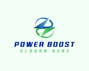 Lightning Electricity Power logo design