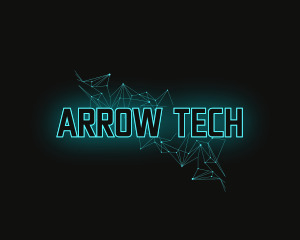 Futuristic Neon Tech logo design