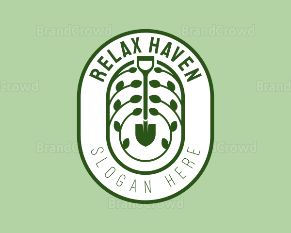 Garden Botanical Shovel Logo