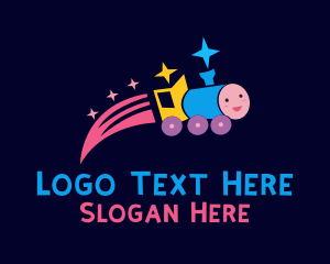 Toy Train - Toy Kiddie Train logo design