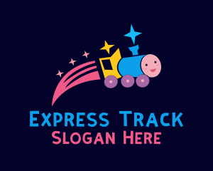 Train - Toy Kiddie Train logo design