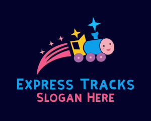 Train - Toy Kiddie Train logo design