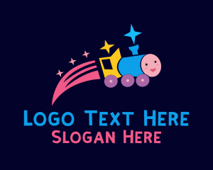 Colorful - Toy Kiddie Train logo design