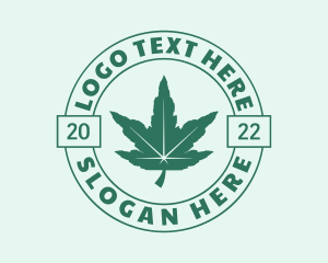 Organic Cannabis Herb Logo