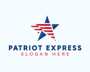 Star Flag America logo design