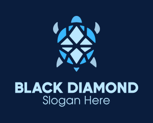 Blue Gem Turtle logo design