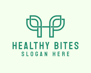 Herbal Letter H logo design