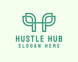 Herbal Letter H logo design