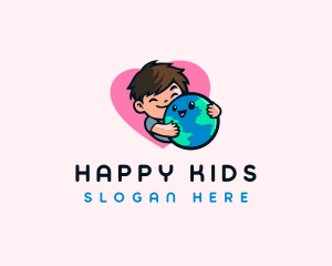 Happy Kid Earth  logo design