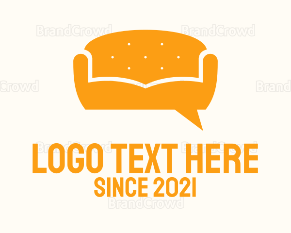 Orange Couch Message Logo