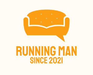 Interior - Orange Couch Message logo design