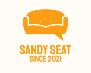 Orange Couch Message  logo design