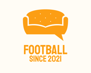 Furniture - Orange Couch Message logo design
