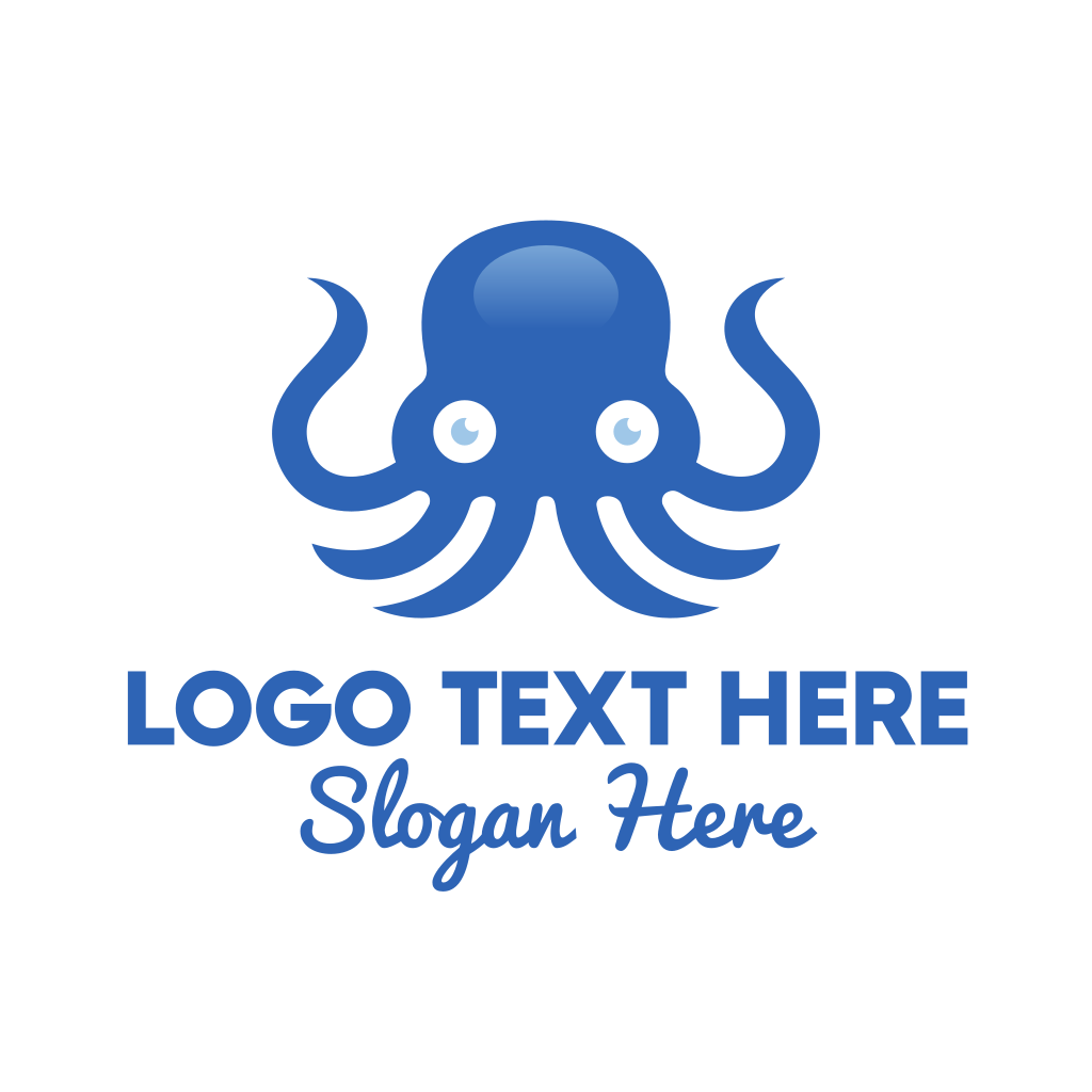 Blue Octopus Mascot Logo | BrandCrowd Logo Maker