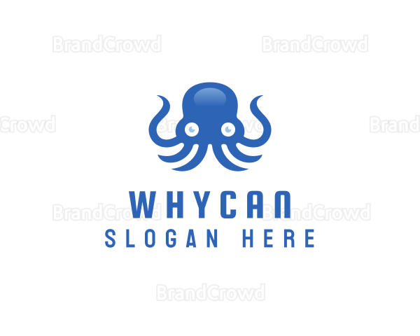 Sea Tentacle Octopus Logo